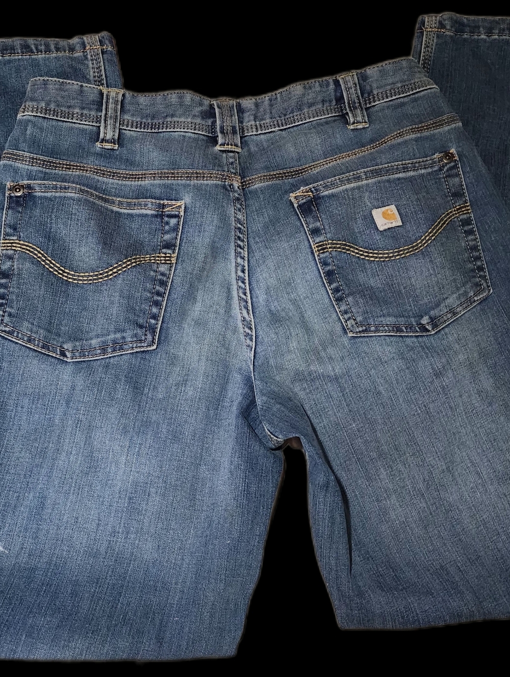 LIKE NEW! WOMEN'S CARHARTT ORIGINAL FIT JASPER JEAN SIZE 4S - Picture 2 of 5